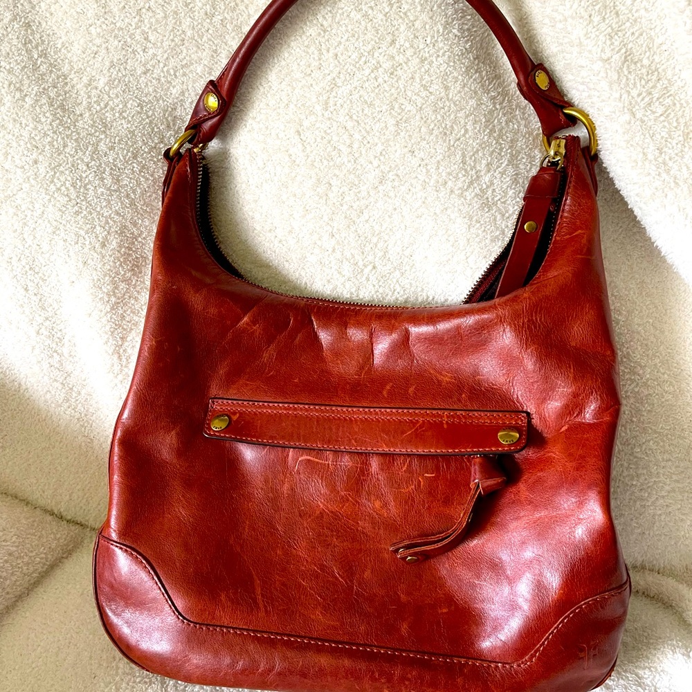 Frye Melissa Hobo bag. Red Clay